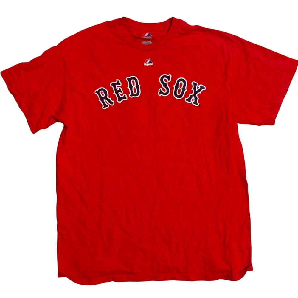 Majestic Boston Red Sox Ted Williams 9 Red Graphic T-Shirt Mens Large MLB